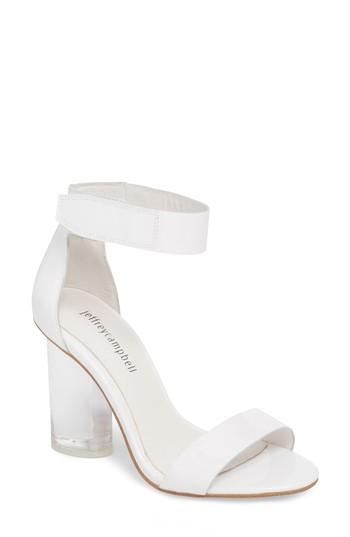 Women's Jeffrey Campbell Alessa Clear Heel Sandal M - White