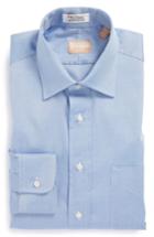 Men's Gitman Regular Fit Pinpoint Cotton Oxford Point Collar Dress Shirt .5 - 34 - Blue