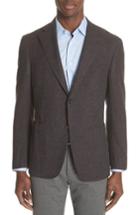 Men's Canali Kei Classic Fit Wool Blend Blazer Us / 52 Eu R - Grey