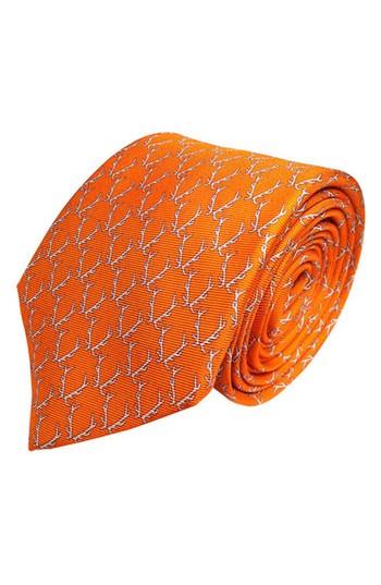 Men's Lazyjack Buckwild Silk Tie, Size - Orange
