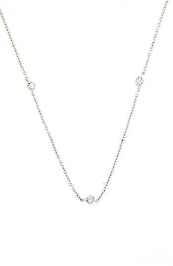 Women's Bony Levy Mila Three-diamond Short Station Necklace (nordstrom Exclusive)