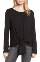 Women's Amour Vert Imogen Tie Front Tee - Black