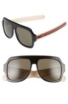 Men's Gucci Sport 59mm Square Sunglasses - Ivory