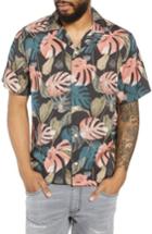 Men's Saturdays Nyc Canty Monstera Camp Shirt - Black