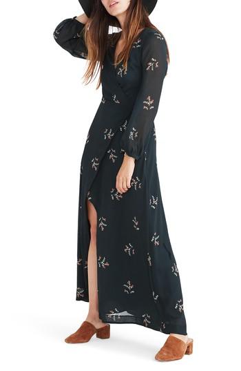 Women's Madewell Nightflower Maxi Dress - Green