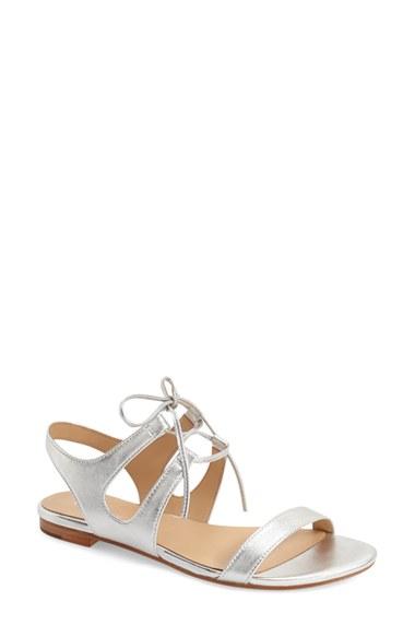 Women's Pour La Victoire 'lacey' Sandal M - Metallic