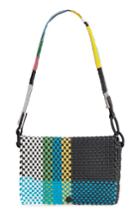 Truss Embellished Baguette Clutch - Green