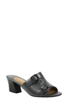 Women's J. Renee Maribe Monk Strap Slide Sandal .5 Aa - Grey