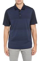 Men's Cutter & Buck Crescent Drytec Microprint Polo, Size - Blue