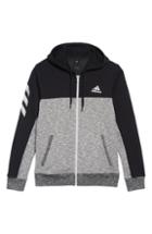 Men's Adidas Pick Up Colorblock Zip Hoodie - Black