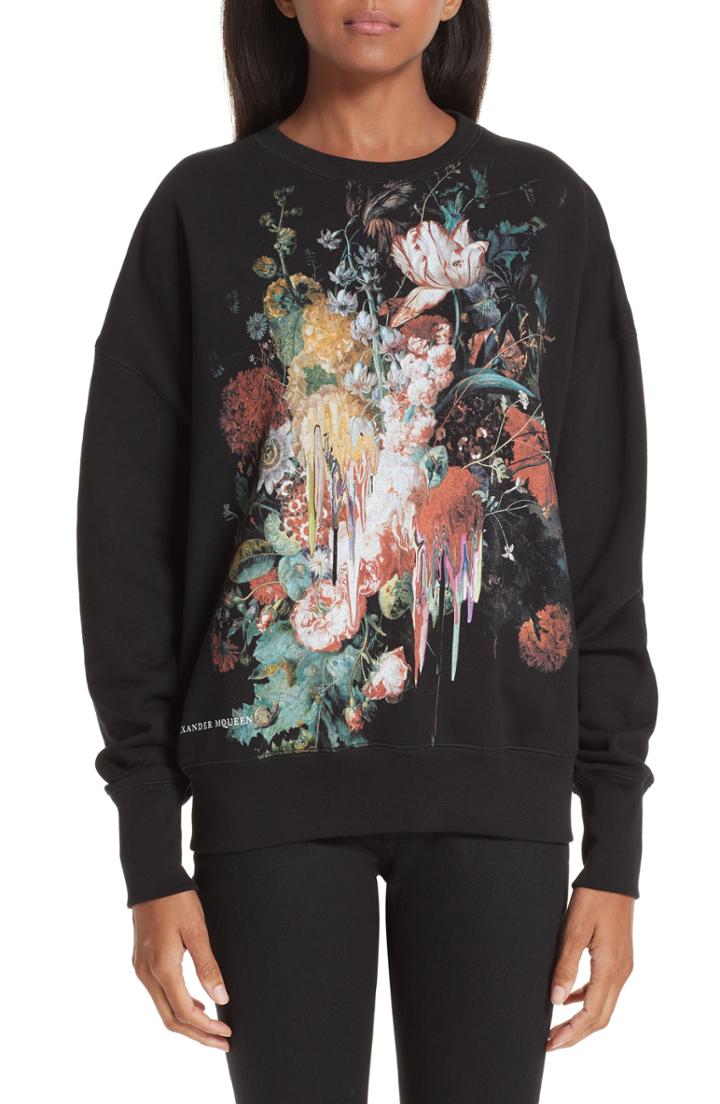 Women's Alexander Mcqueen Dutch Master Sweatshirt Us / 36 It - Black