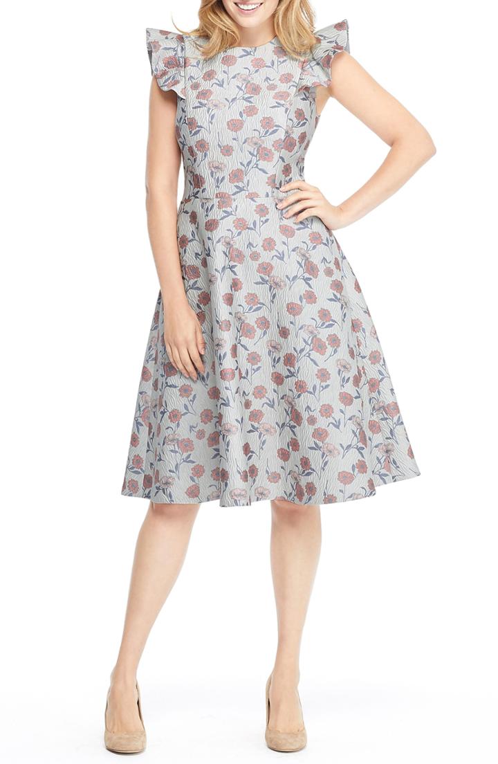 Women's Gal Meets Glam Collection Lola Dancing Daisy Jacquard Dress - Pink