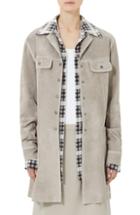 Women's Marc Jacobs Martingale Belt Suede Coat - Beige