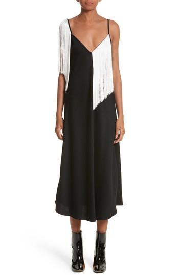 Women's Ellery Fandango Fringed Slipdress Us / 10 Au - Black