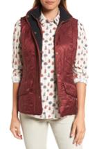 Women's Barbour 'cavalry' Quilted Vest Us / 10 Uk - Red