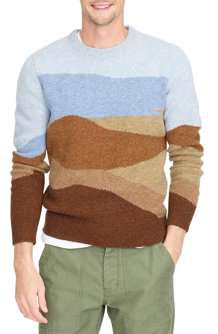 Men's J.crew Wallace & Barnes Lambswool Intarsia Knit Sweater