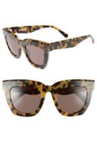 Women's Valley Ludlow 49mm Retro Sunglasses - Yellow Tortoise/ Brown