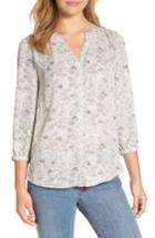 Women's Nydj Pleat Back Blouse - Ivory