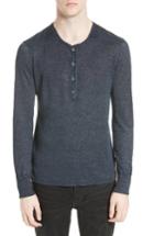 Men's John Varvatos Collection Linen Henley Sweater