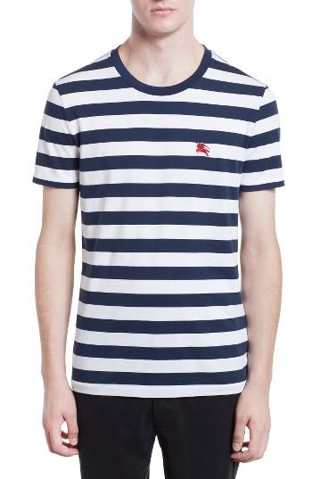 Men's Burberry Torridge Trim Fit Stripe T-shirt