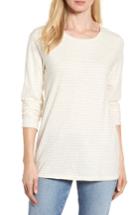 Women's Eileen Fisher Stripe Organic Cotton Top - White