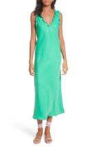 Women's Tibi Ruffle Bias Midi Dress - Green