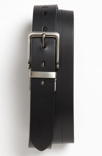 Men's Fossil 'brandon' Twist Reversible Leather Belt - Black/ Brown