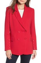Women's Chelsea28 Button Detail Jacket, Size - Red