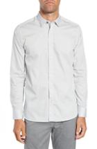 Men's Ted Baker London Jenkins Slim Fit Geometric Sport Shirt (l) - White