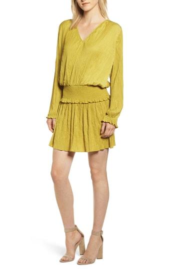 Women's Chelsea28 Smock Waist Crinkle Dress, Size - Green