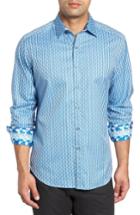 Men's Robert Graham Century Blvd Classic Fit Check Sport Shirt - Blue