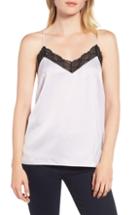Women's Gibson X Living In Yellow Betty Lace Trim Camisole, Size - Black