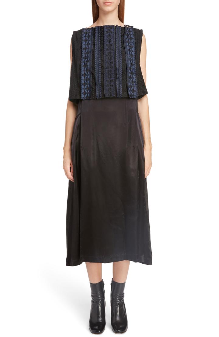 Women's Toga Embroidered Trim Dress