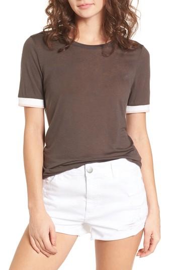 Women's Pst By Project Social T Ringer Tee - Black