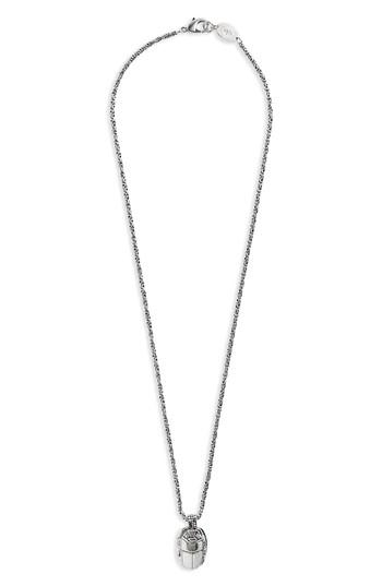Men's Gas Bijoux Scrabee Pendant Necklace