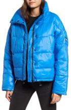 Women's Nvlt Funnel Neck Puffer Jacket - Blue