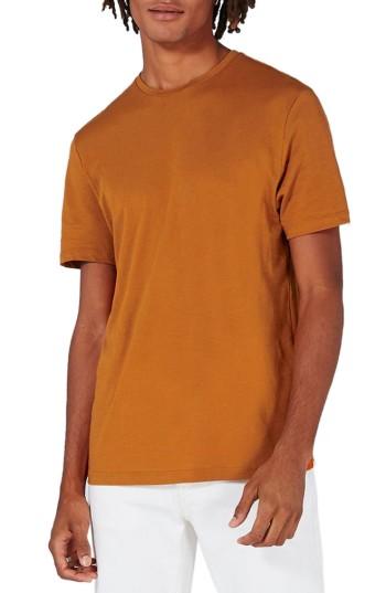 Men's Topman Crewneck T-shirt - Metallic