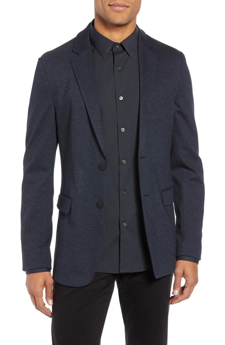 Men's Theory Clinton Marled Ponte Sport Coat - Blue