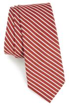 Men's Nordstrom Men's Shop Annadel Stripe Skinny Tie, Size - Red