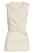 Women's James Perse Twisted Jersey Tank - Beige