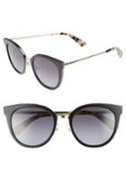 Women's Kate Spade New York Jazzlyn 51mm Cat Eye Sunglasses - Black/ Gold
