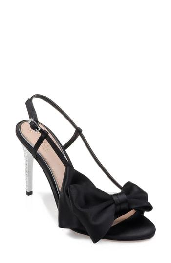 Women's Jewel Badgley Mischka Johanna Slingback Sandal M - Black