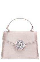 Nina Imitation Pearl Ornament Lady Bag - Beige