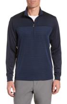 Men's Cutter & Buck Traverse Regular Fit Stripe Quarter Zip Pullover - Blue