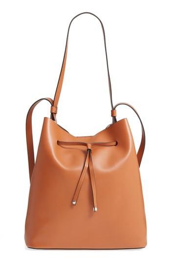 Lodis Silicon Valley Large Halina Leather Bucket Bag - Brown