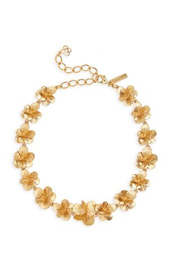 Women's Oscar De La Renta Brushed Collar Necklace