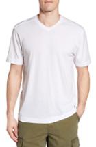 Men's True Grit Cross Raw Seam V-neck T-shirt - White