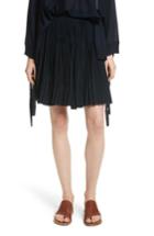 Women's Vince Multi Pleat Skirt - Blue
