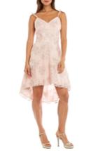 Women's Morgan & Co. Ruffle Strap Embroidered Fit & Flare Dress - Pink