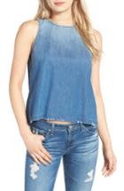 Women's Ag The Brie Chambray Shell - Blue